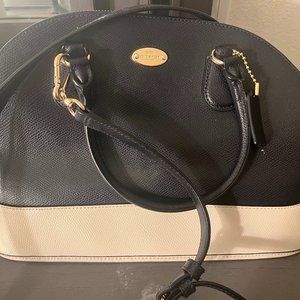 Coach Crossbody Black and White Handbag